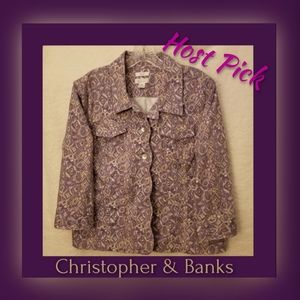 Christopher & Banks*Scalloped Edge Blazer